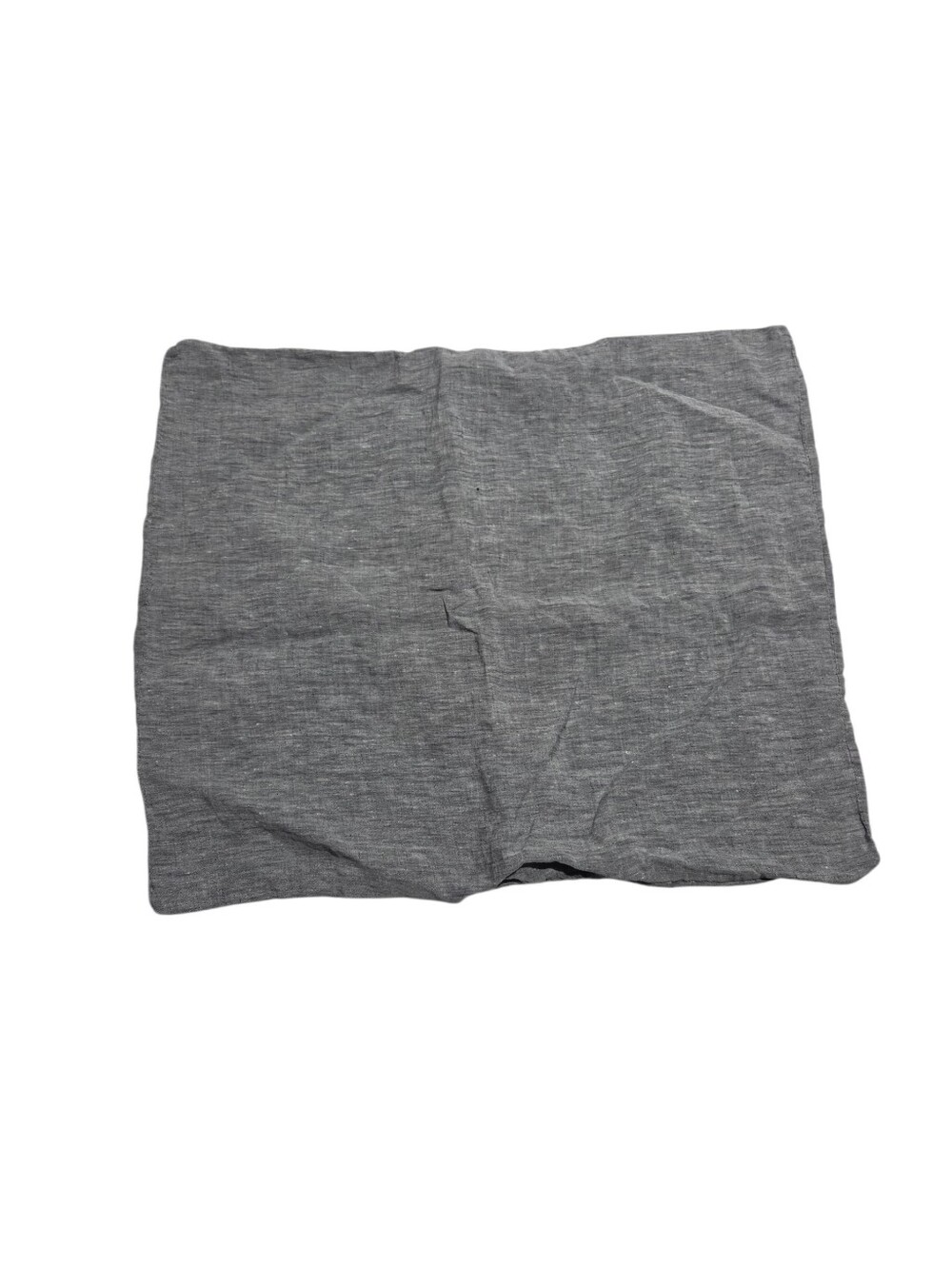 West Elm Gray 100% Linen Standard Pillowcase ONE SINGLE